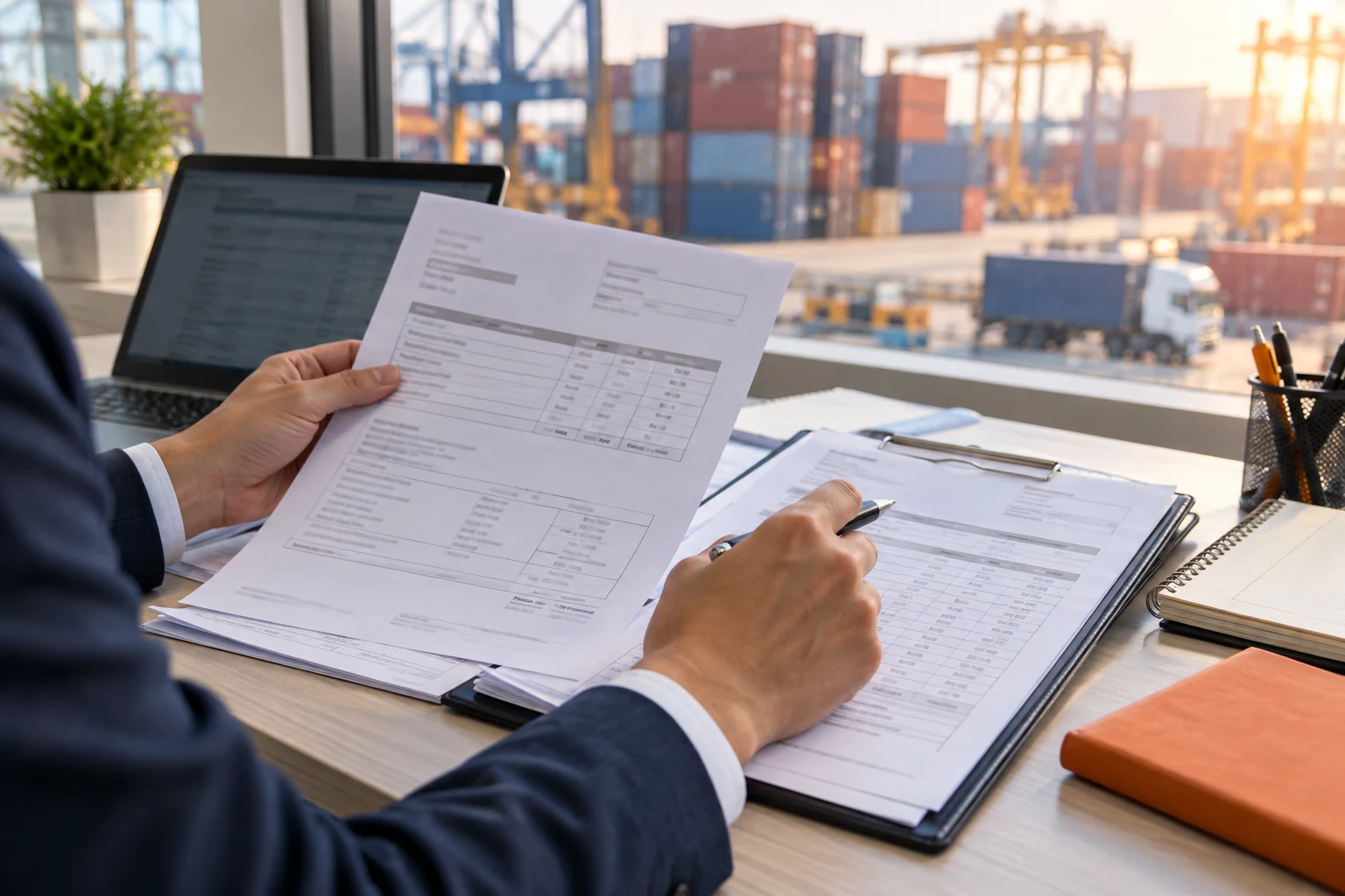 Illustrative freight document review